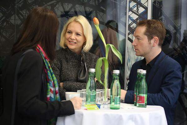 Schlussentspannung: Sabine Binder-Krieglstein (Binder Grösswang RA) und Michael Winischhofer (Wohnservice Wien).