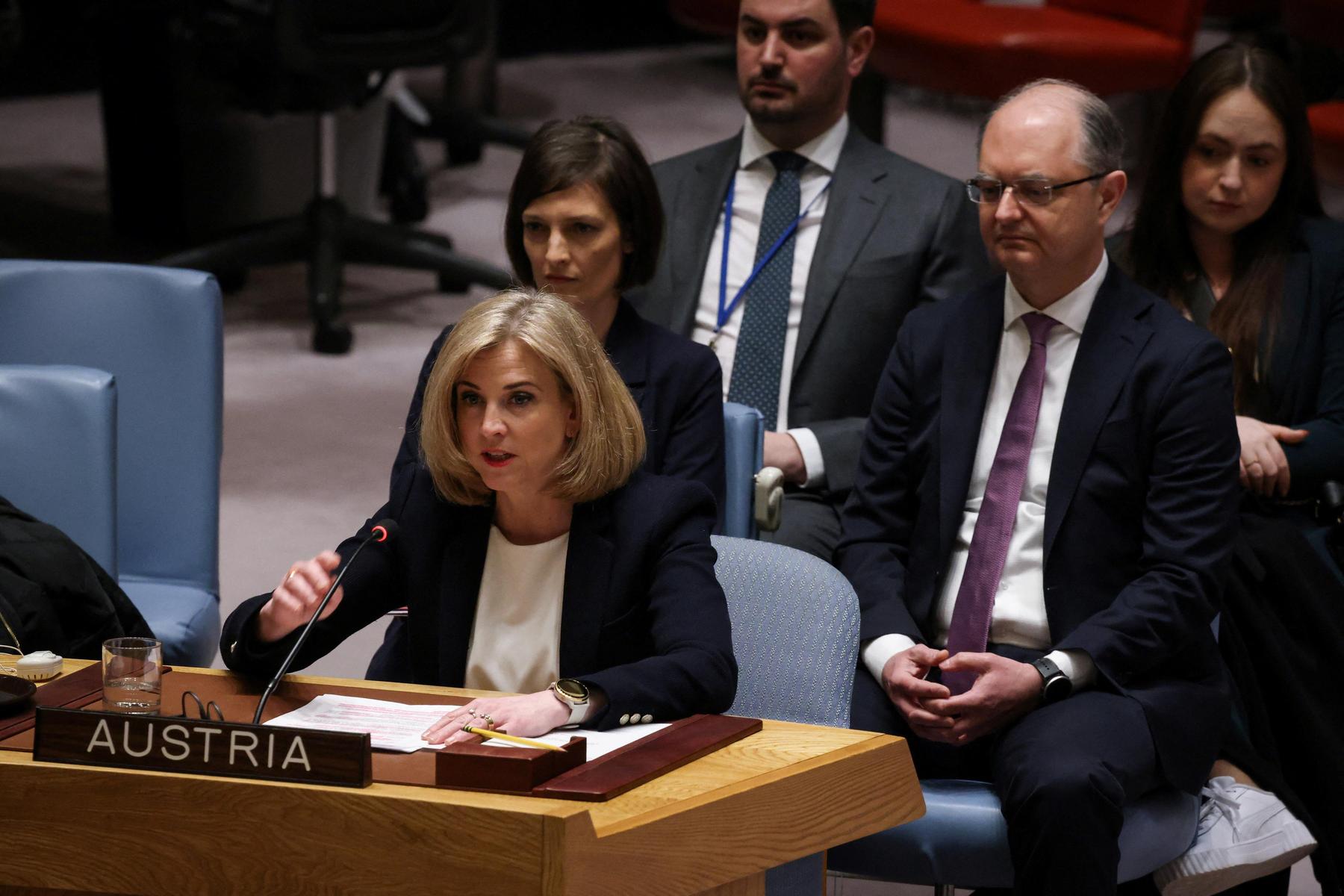 Heinz Fischer, Gio Hahn, Ulrike Lunacek and Herbert Scheibner promote Austria’s seat in the UN Security Council-Diepresse.com