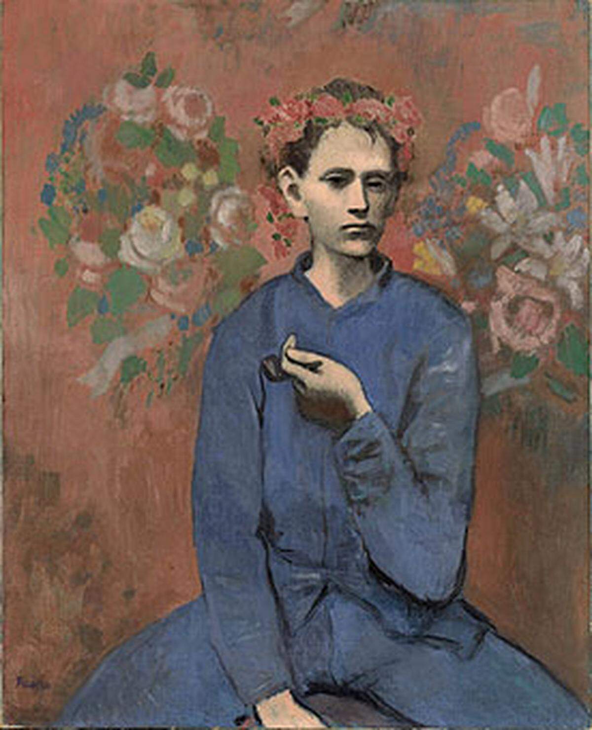 An vierter Stelle liegt der "Junge mit Pfeife" von Pablo Picasso. Es wurde für über 104 Millionen Dollar verkauft. Das 1905 entsandene Bild stammt aus Picassos sogenannter Rosa Periode.
