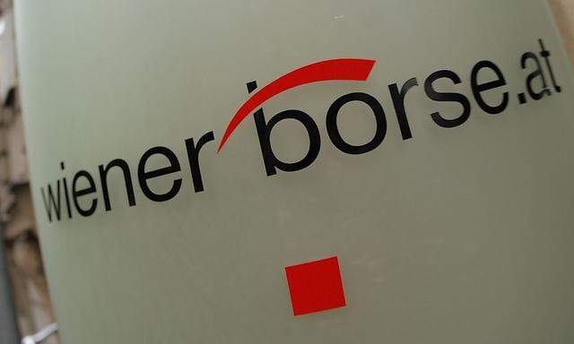 The Vienna Stock Exchange (Wiener Boerse) logo is displayed next to the company's street entrance in Vienna