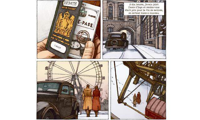 Mit einem falschen Pass in den Prater, zu einem Geheimtreffen im Riesenrad: Die belgische Graphic Novel „Le Coup de Prague“ erzählt verwegen die Entstehungsgeschichte des Films „Der dritte Mann“ neu.