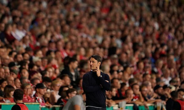 Chefcoach Niko Kovac (hier beim Cupsiel gegen Cottbus) steht trotz Double in der Premierensaison selbst unter Beobachtung.