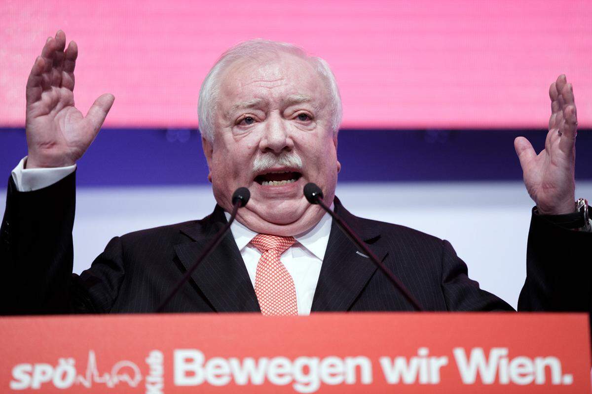 "Horch ma zua, plärr ned umadumm."  Raue Schale, roter Kern: Wiens Bürgermeister Michael Häupl (SPÖ) fordert am 1. Mai Stille ein.