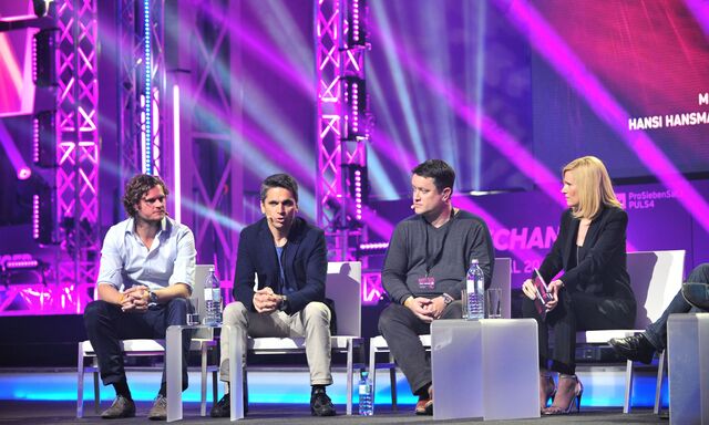 Jörg Gerbig (takeaway.com), Michael Altrichter, Damon Cronkey (Xseed Capital), Sylvia Saringer (ATV)