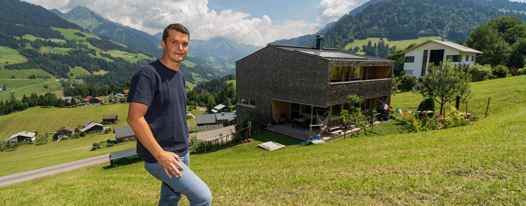 Andreas Bertel hat das erste Passivhaus in der Region gebaut und bezogen.