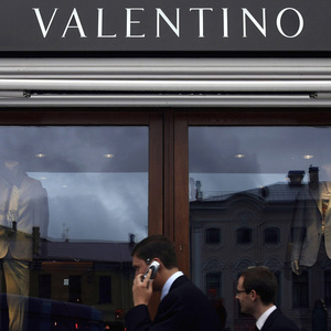 Der Valentinostore im russischen St. Petersburg.