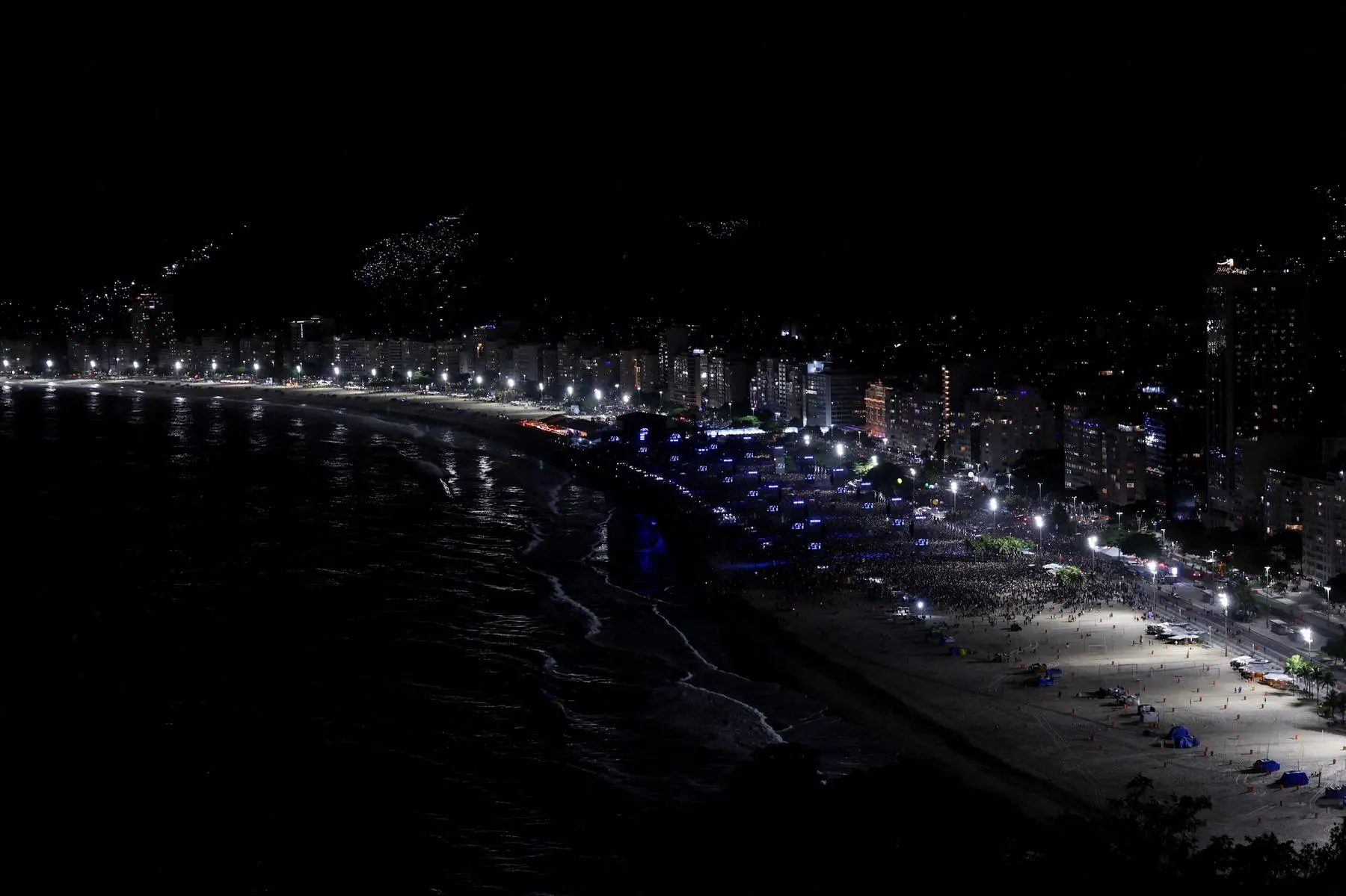 The Brazilian authorities had taken massive security measures for the concert. 