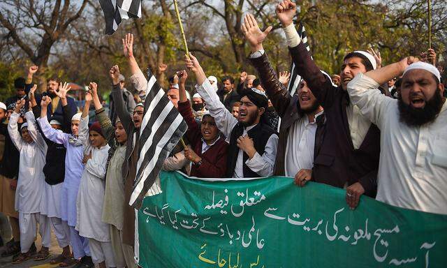 Am Freitag gab in Pakistan erneut Proteste gegen den Freispruch von Asia Bibi.