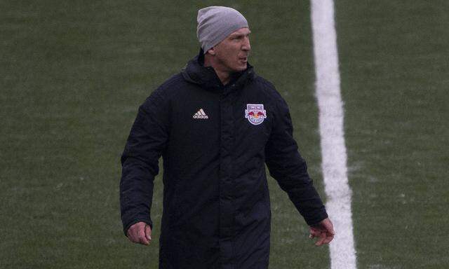 COLUMBUS, OH - NOVEMBER 21: New York Red Bulls head coach Gerhard Struber during the Eastern Conference Round One match