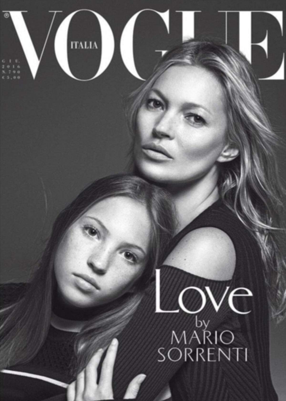 Auch Lila Grace, die 16-jährige Tochter von Kate Moss, stand schon für "Vogue" vor der Kamera.