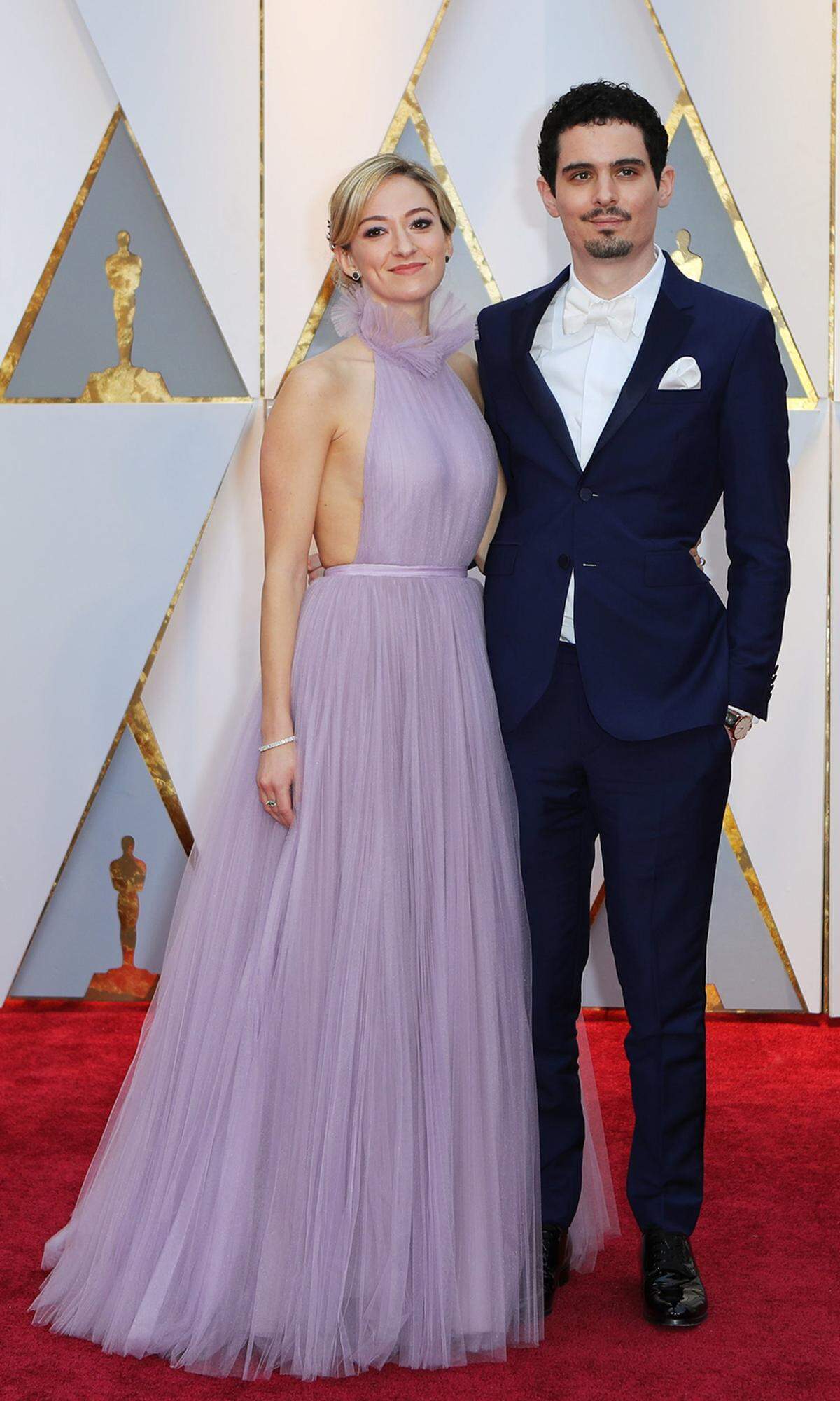 "La La Land"-Regisseur Damien Chazelle mit seiner Freundin Olivia Hamilton. "La La Land" kann wohl zufrieden bilanzieren - auch ohne die Auszeichnung als bester Film.