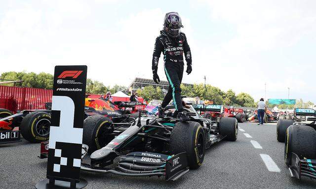 Hamilton nach seinem 88. Grand-Prix-Sieg am Sonntag.