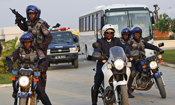 Verschärfte Sicherheitsvorkehrungen beim Afrika-Cup: Im Bild der Bus der Elfenbeinküste.