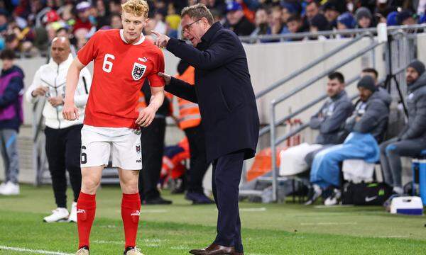 Ralf Rangnick und Nicolas Seiwald.