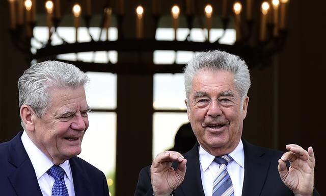  Das Verhältnis zwischen Bundespräsident Heinz Fischer (r.) und seinem deutschen Pendant Joachim Gauck ist ein sehr freundschaftliches.
