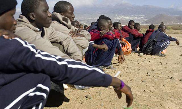 Afrikanische Flüchtlinge in Teneriffa
