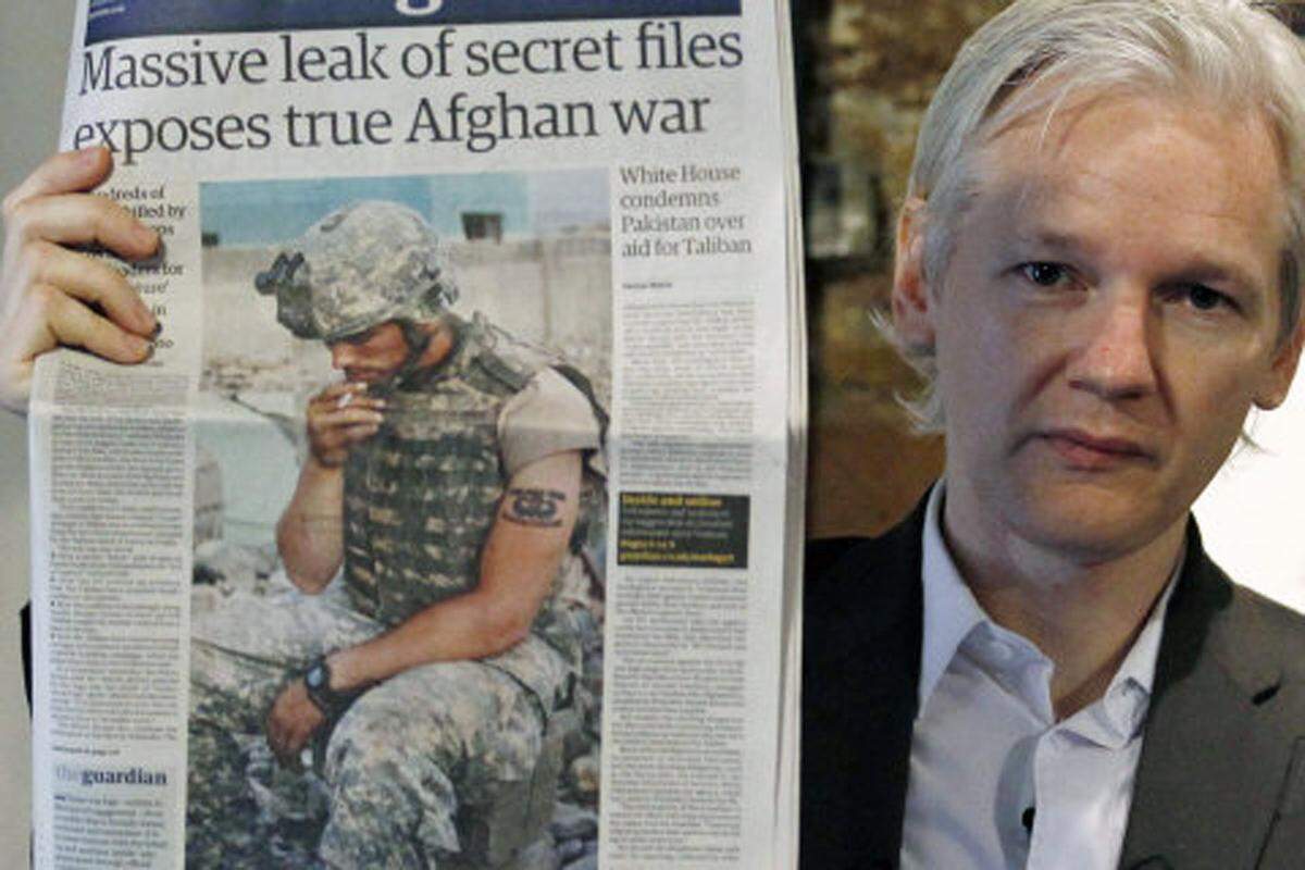 Im Juli 2010 veröffentlichte Wikileaks im "Afghanischen Kriegstagebuch" mehr als 70.000 Dokumente über den Krieg der Alliierten am Hindukusch. Im Oktober folgen 400.000 geheime Militär-Dokumente über den Irak-Krieg.