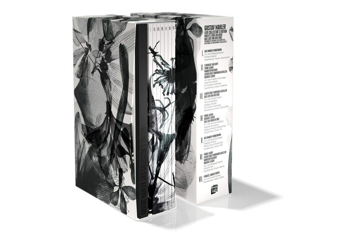 Die im Rahmen des "Lied Lab 2011" entstandenden Visualisierungen der Musik Gustav Mahlers liegen nun auch als DVD-Box vor.  um 49,90 Euro im Fachhandel