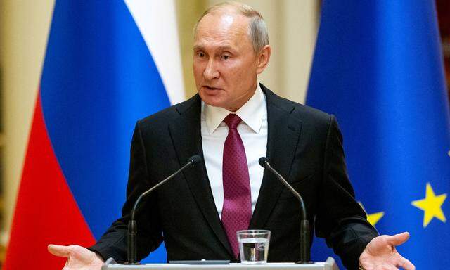 Russlands Präsident Wladimir Putin in Helsinki