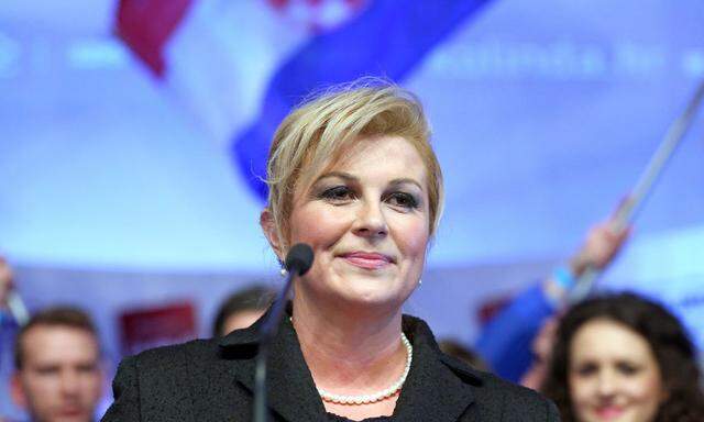 Oppositionskandidatin Kolinda Grabar Kitarovic