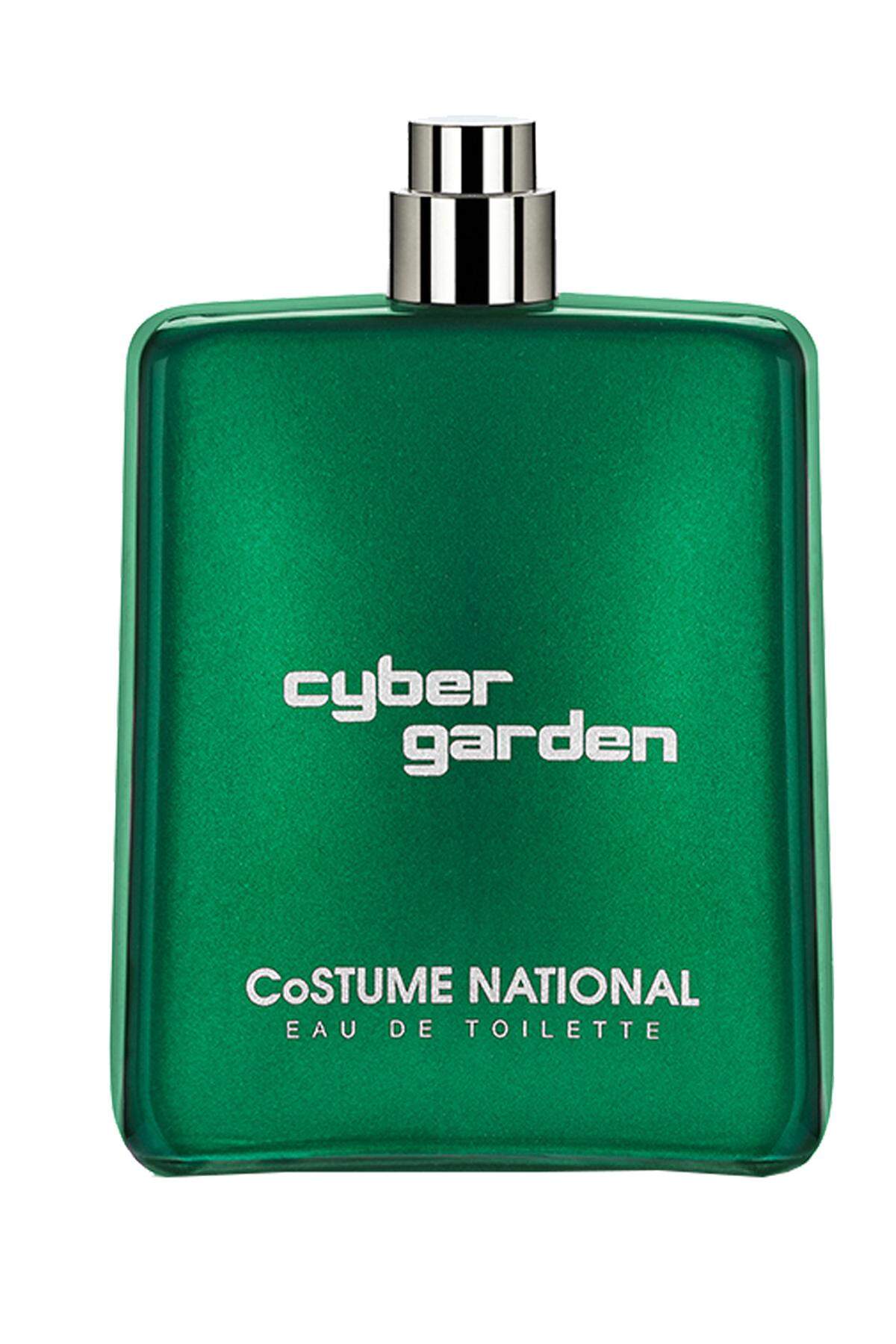 „Cyber Garden“ von Costume National ist eine phasenweise fast metallisch anmutende Kombination grüner Noten (50 ml Eau de Toilette um 75 Euro).