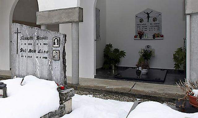 Das Grab der Familie Englaro, wo Eluana bestattet wurde.