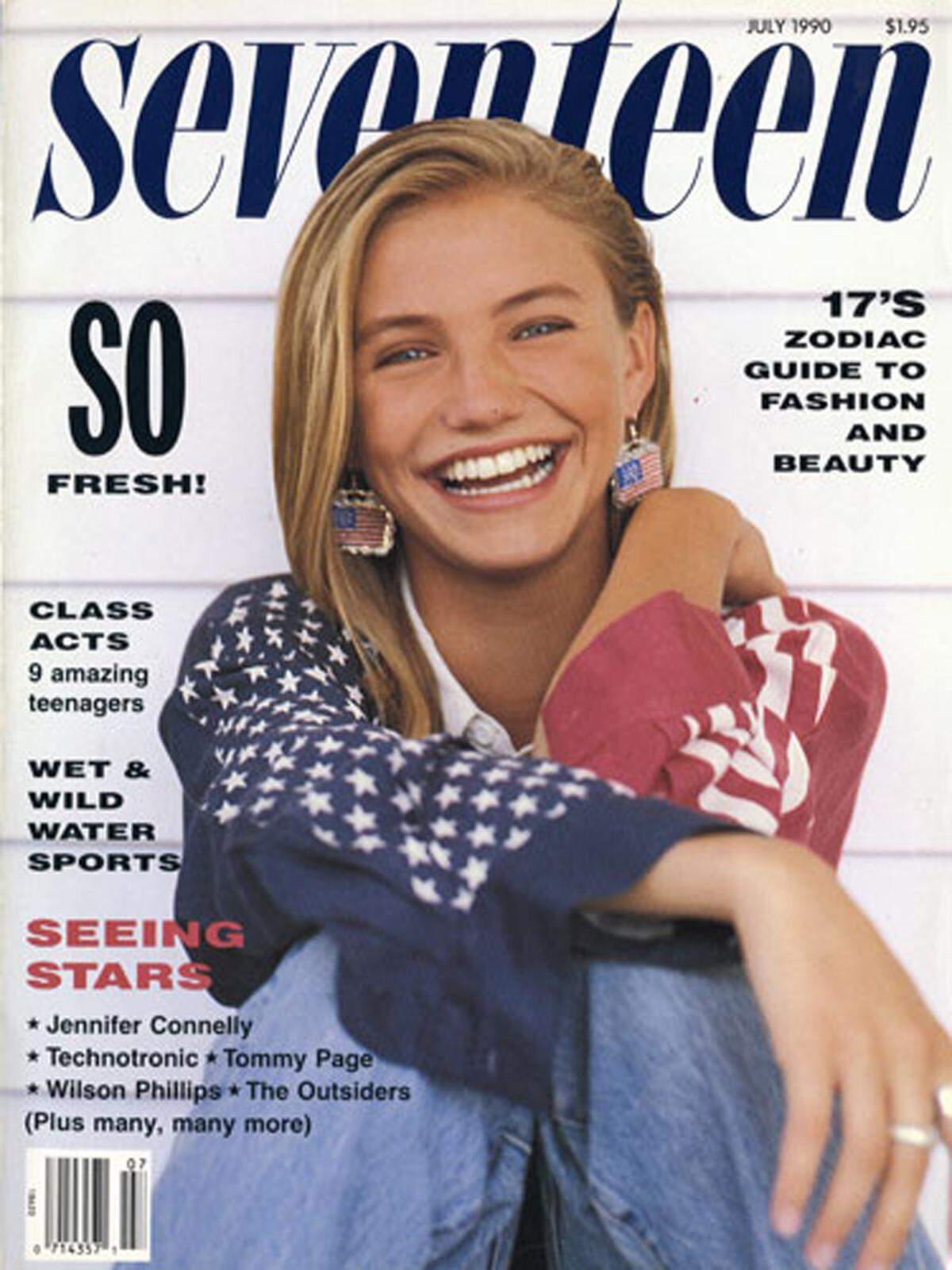 Der Öffentlichkeit präsentiert hat sich auch Cameron Diaz zuerst als Model. Mit 16 Jahren nahm sie die Agentur Elite Model Management unter Vertrag, mit 17 Jahren schaffte sie es passenderweise auf das Cover von "Seventeen".