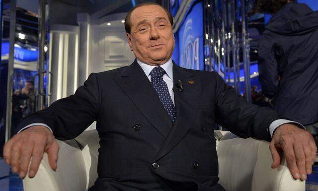 140424 ROME April 24 2014 Xinhua Italian former Prime Minister Forza Italia Party leade