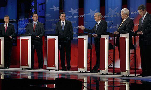 Fernsehdebatte vor der Republikaner-Vorwahl.
