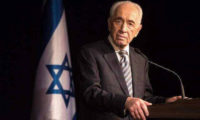 Archivbild: Schimon Peres im Jahr 2014.