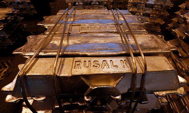 Archivbild: Ware des weltweit zweitgrößten Aluminiumkonzern Rusal