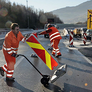 Arbeiten auf der Altersbergbrücke