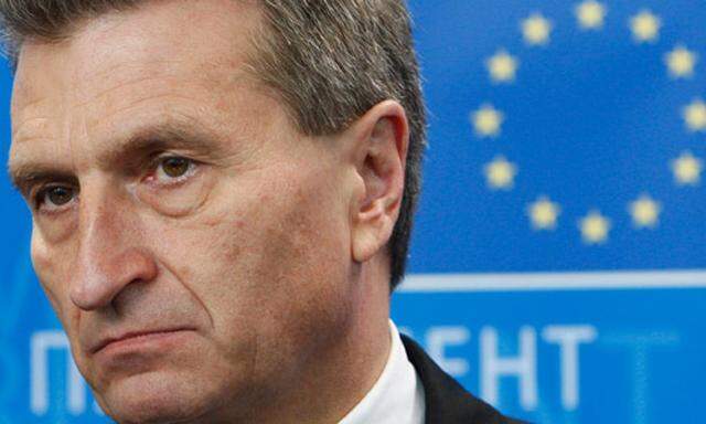 EU-Kommissar Oettinger will globale Transaktionssteuer