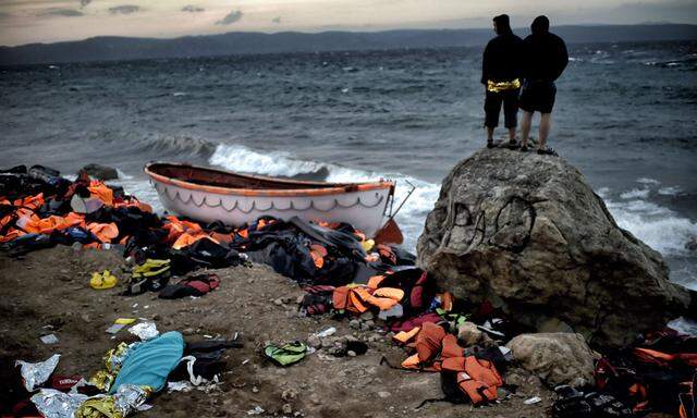  Auf der griechischen Insel Lesbos wurde bereits ein Hotspot eingerichtet.