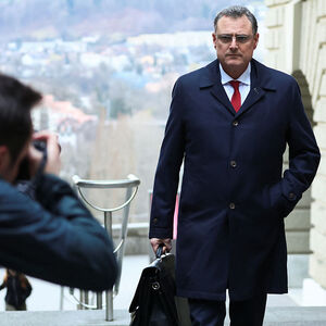 Meeting on UBS and Credit Suisse at the Swiss Finance Department, in Bern