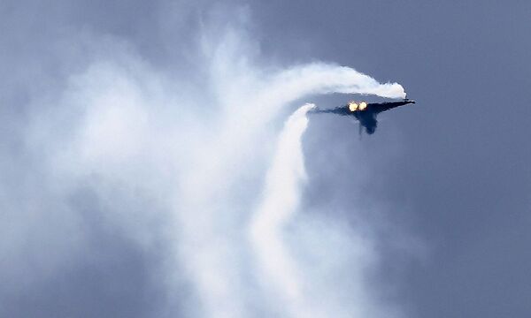 Archivbild: Ein Eurofighter des Österreichischen Bundesheeres bei der Flugshow Airpower 2013