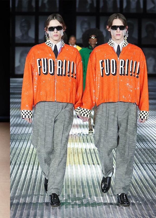 Looks von Prada, Gucci und Fendi für Sommer 2023.