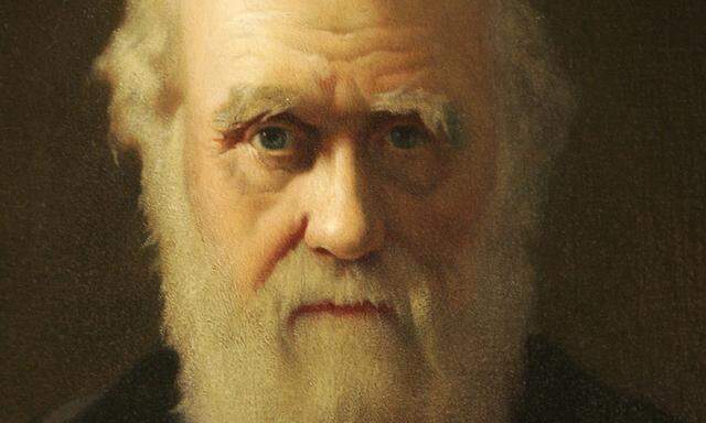 Ein Porträt von Charles Darwin.