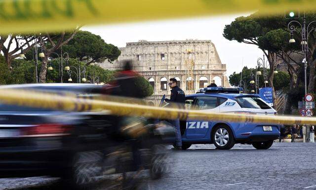 Sicherheitsvorkehrungen vor EU Sondergipfel in Rom 170324 ROME Mar