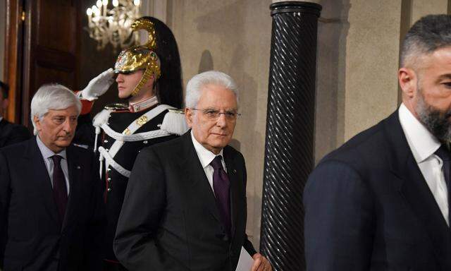 Ein zurückhaltender Sizilianer: Italiens Staatspräsident, Sergio Mattarella.  