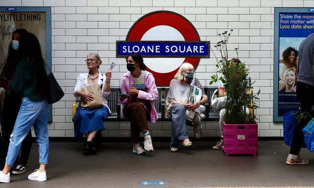 In Großbritannien breitet sich die neue Variante seit Wochen zwar nicht rasant, aber kontinuierlich aus. Im Bild eine Londoner U-Bahnstation im September.