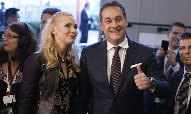 Philippa und Heinz-Christian Strache.