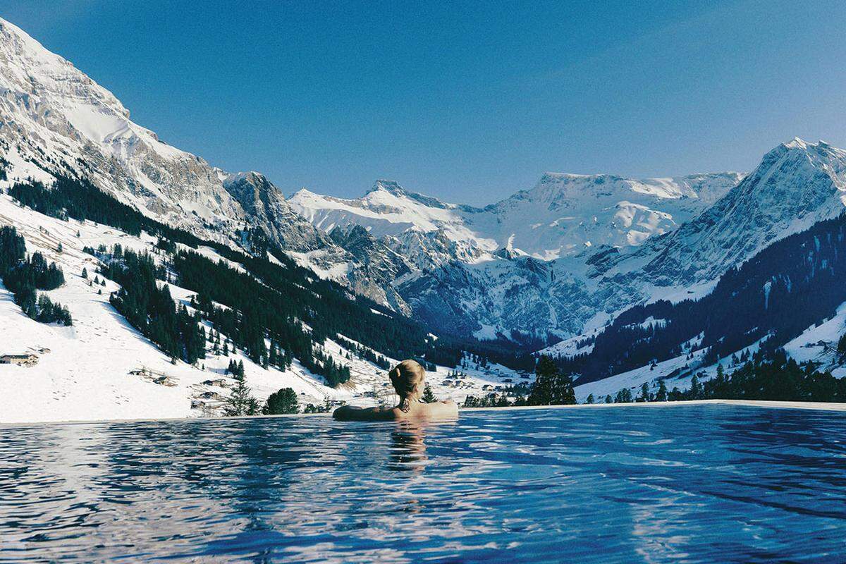 Ein Tipp für finanzstarke Wintersportler, die sich gern auf den Skipisten des Berner Oberlandes austoben möchten. "The Times" wählte dieses Schweizer Cambrian Hotel 2010 in die Top Ten der "Außenpools mit der schönsten Aussicht weltweit".