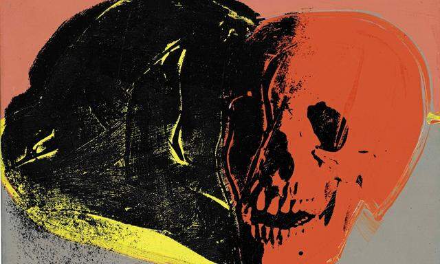 Andy Warhols „Skull“ aus dem Jahr 1976 orientiert sich motivisch an der klassischen Vanitas-Darstellung.