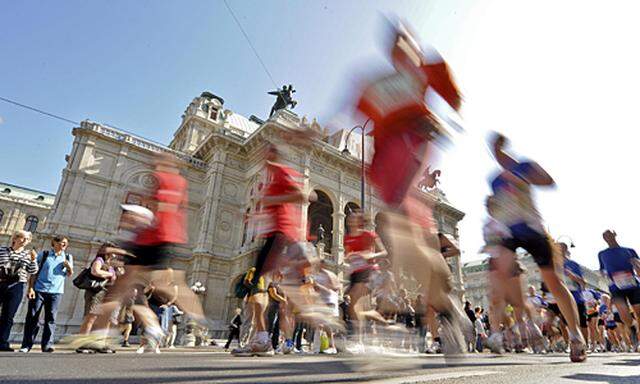 Perfektes Laufwetter Wien Marathon