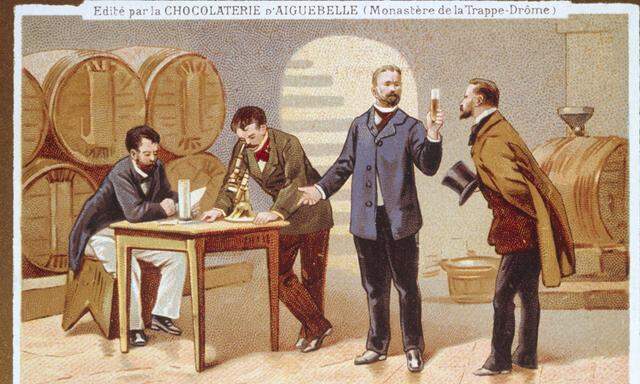 Der Chemiker Louis Pasteur entdeckte, dass Mikroorganismen für die Gärung (Fermentation) verantwortlich sind.