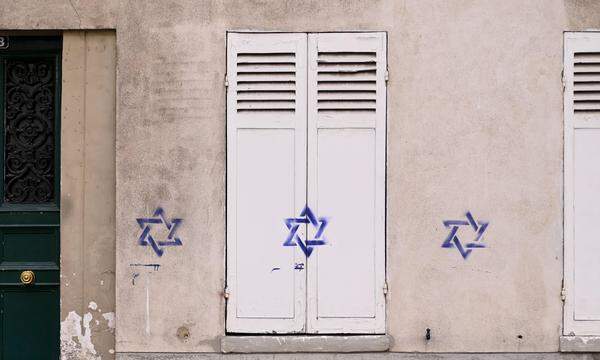 Antisemitische Schmierereien in Paris.