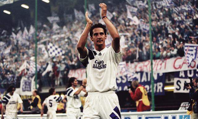 Rendezvous mit der eigenen Vergangenheit: 1994 besiegte Adi Hütter mit Salzburg Frankfurt im Uefa-Cup. 2020 sind die Rollen vertauscht.