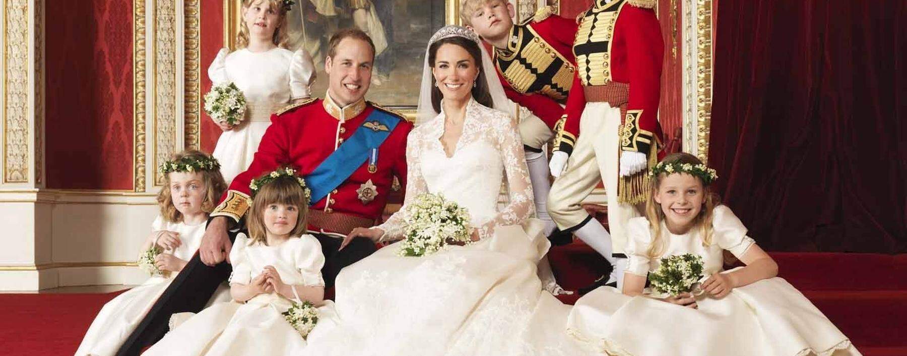 File photograph shows Britain´s Prince William and his bride Catherine, Duchess of Cambridge, posing for an official photograph on the day of their wedding, in central London