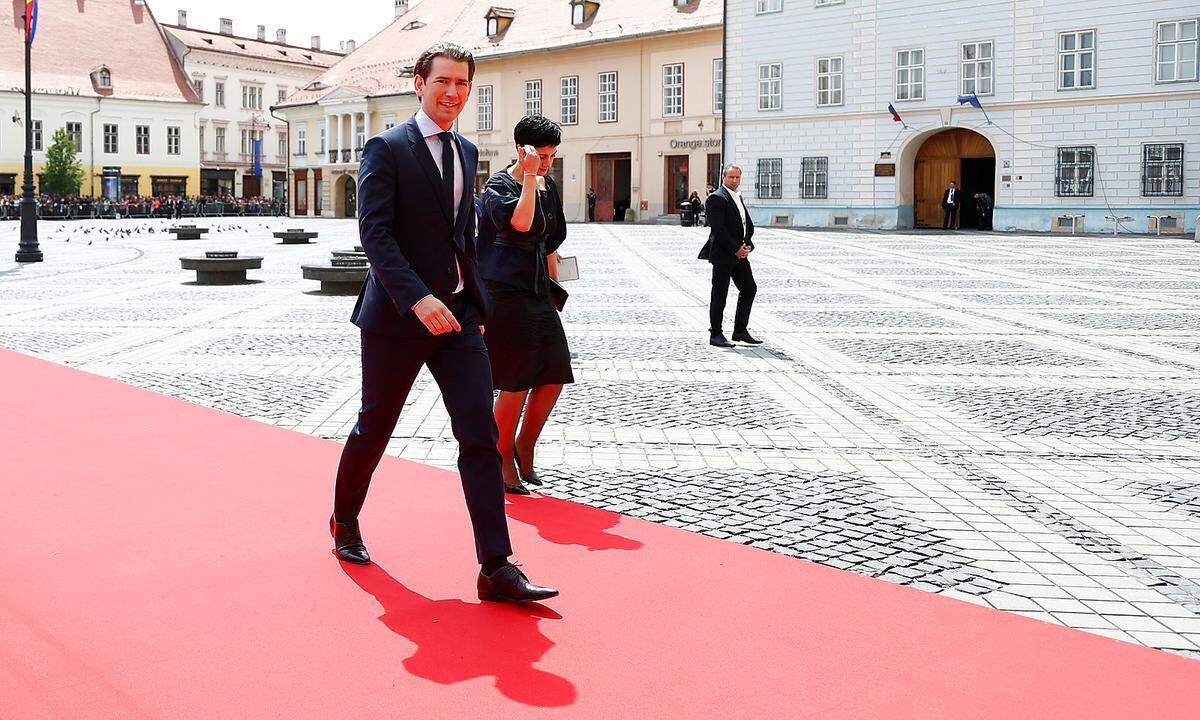 Bundeskanzler Sebastian Kurz beim informellen EU-Gipfel in Sibiu am 9. Mai.